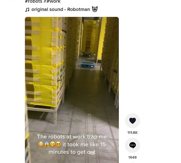 Worker becomes trapped in Amazon warehouse and videos his escape after becoming trapped