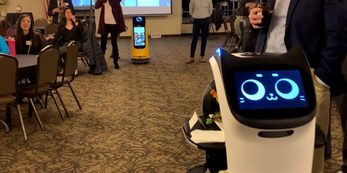 Robotic servers showcased at Chamber of Commerce event