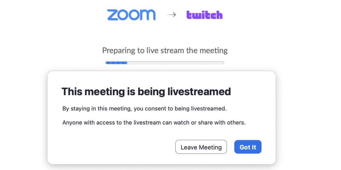 Zoom is making it easy to plug your meeting directly into Twitch
