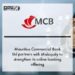 Mauritius Commercial Bank Ltd (MCB) partners with Mobiquity