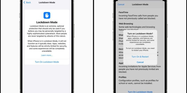 Apple Debuts Lockdown Mode to Prevent State-Sponsored Spying