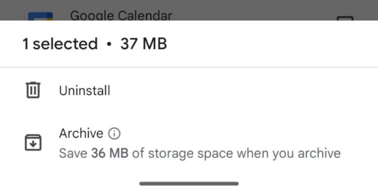 Google’s app archiving feature has been leaked