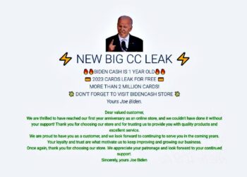 BidenCash Market Leaks 2M Credit Cards in Birthday Blitz