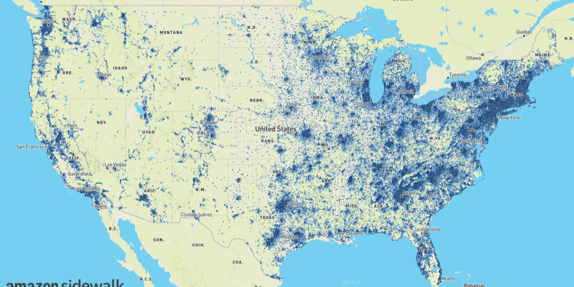 Amazon has just opened up its Sidewalk network to give any gadget free low speed data