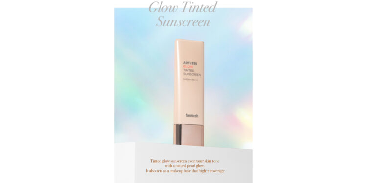Heimish released new makeup product ‘Artless Glow Tinted Sunscreen’, a Sunscreen with brightening skin tone naturally and covering uneven skin tone.