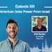 American Solar Power From Israel
