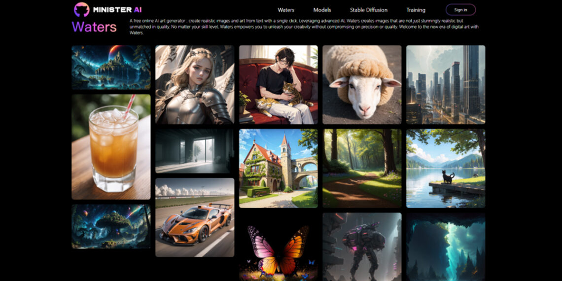AI Image Generator MinisterAI, Suitable for Replacing Midjourney and Stable Diffusion
