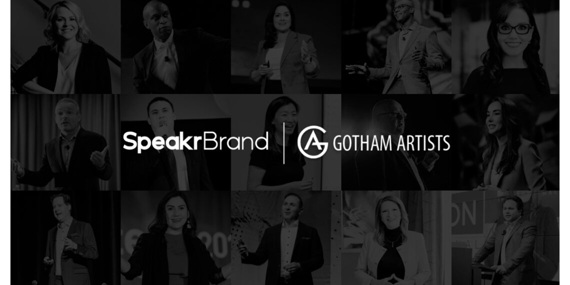 Gotham Artists Enters Strategic Partnership with SpeakrBrand to Elevate Speakers’ Online Presence & Grow Their Business