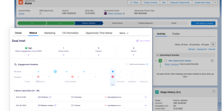 Walnut Lets Customers Create Demos Without Leaving Salesforce