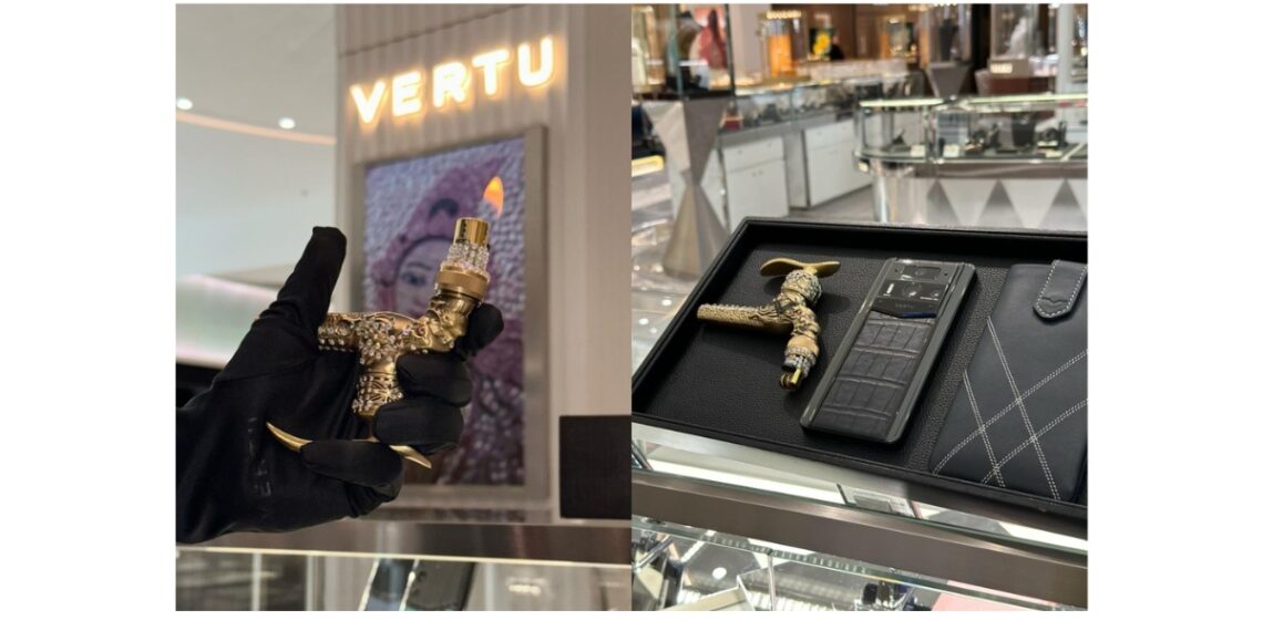 Luxury Brands Launch ” Bizarre Luxury Offerings”: VERTU Unveils “24K Gold-Plated Diamond Faucet Lighter”