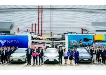NETA is Ready to Deliver NETA V-II, an Electric Car Produced in Thailand, to Thai Customers