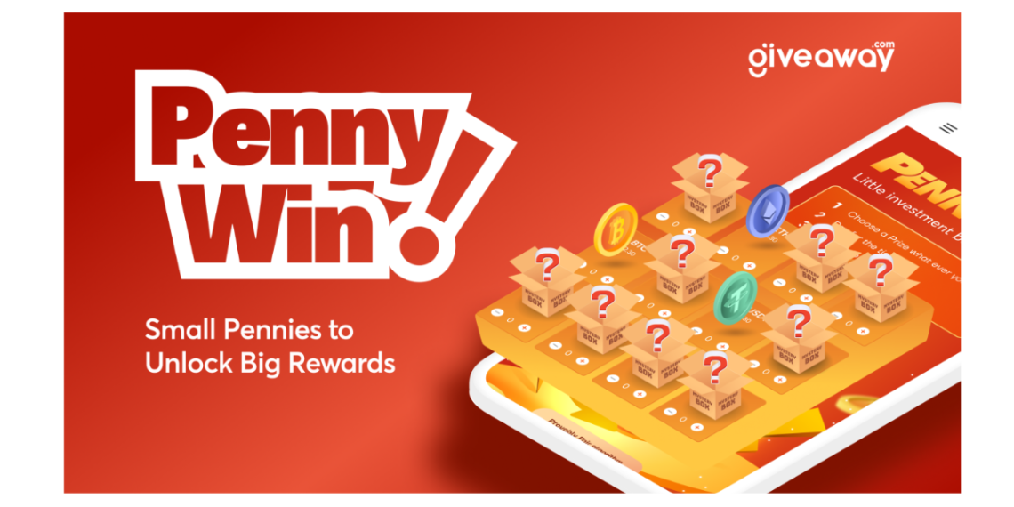 Giveaway.com Debuts Penny Win, Simplifying Crypto Investments