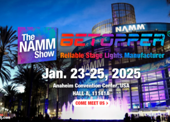 Betopper Showcases New LED Stage Lights at NAMM 2025