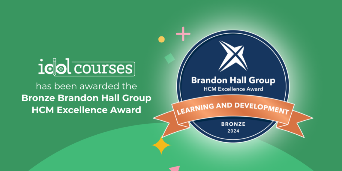 IDOL courses Celebrates Prestigious Brandon Hall Group HCM Excellence Award
