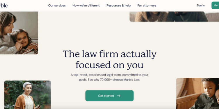 Marble Law website