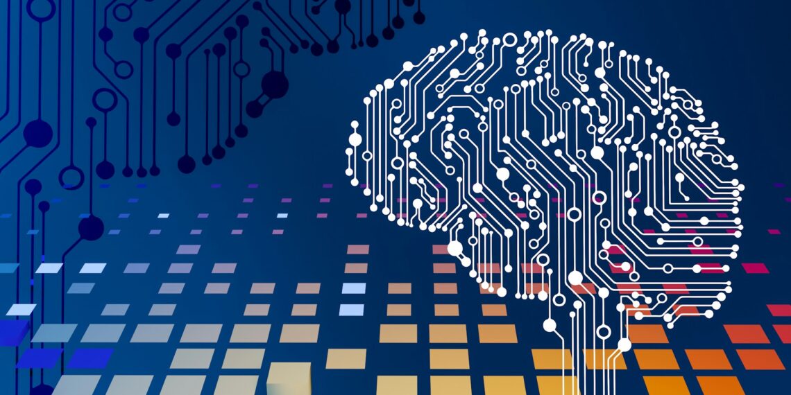 computer circuit board with a brain