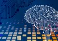 computer circuit board with a brain