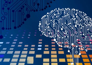 computer circuit board with a brain